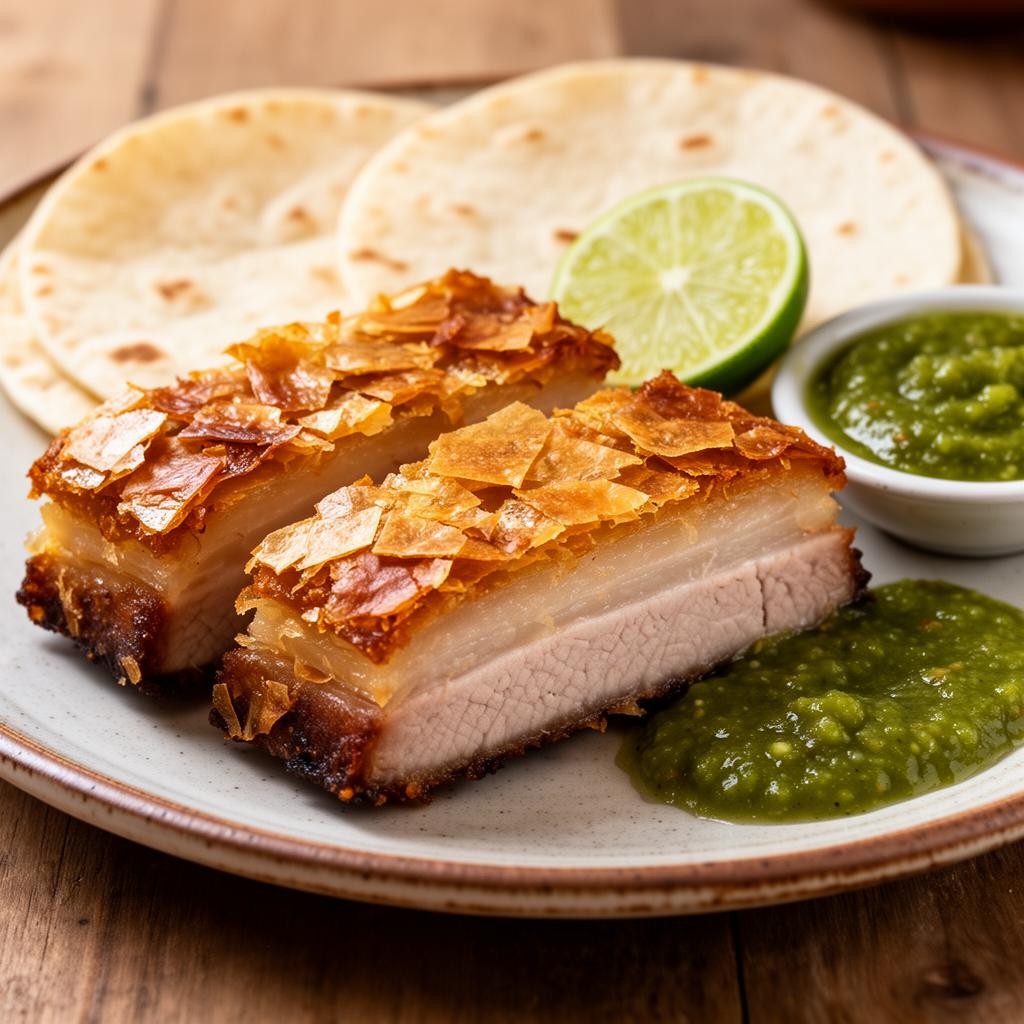 Chicharrón crujiente hecho en AirFryer
