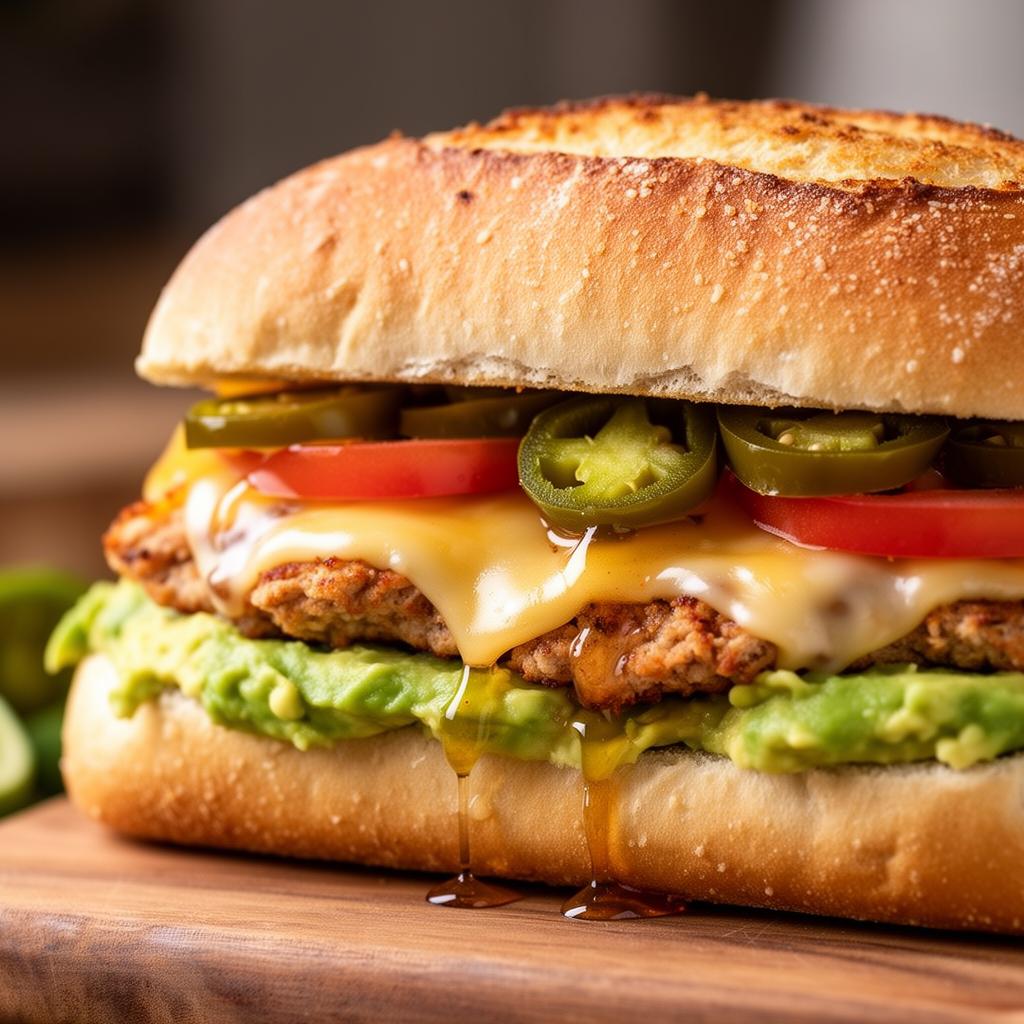 Torta mexicana crujiente hecha en AirFryer